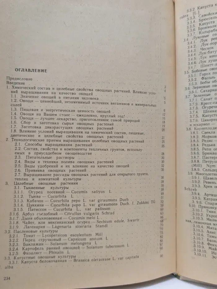 Целебные овощные растения