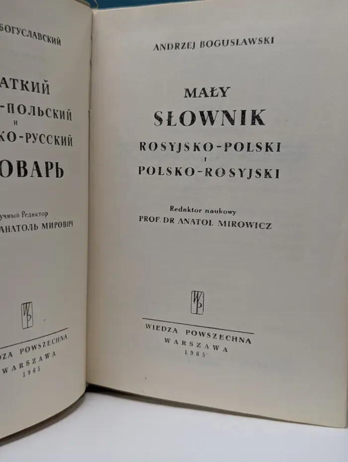 Maly slownik rosyjsko-polski i polsko-rosyjski