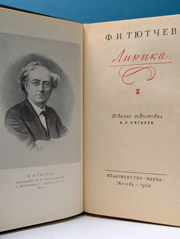 Литературные памятники. Федор Тютчев. Лирика. В 2 томах. Том 2