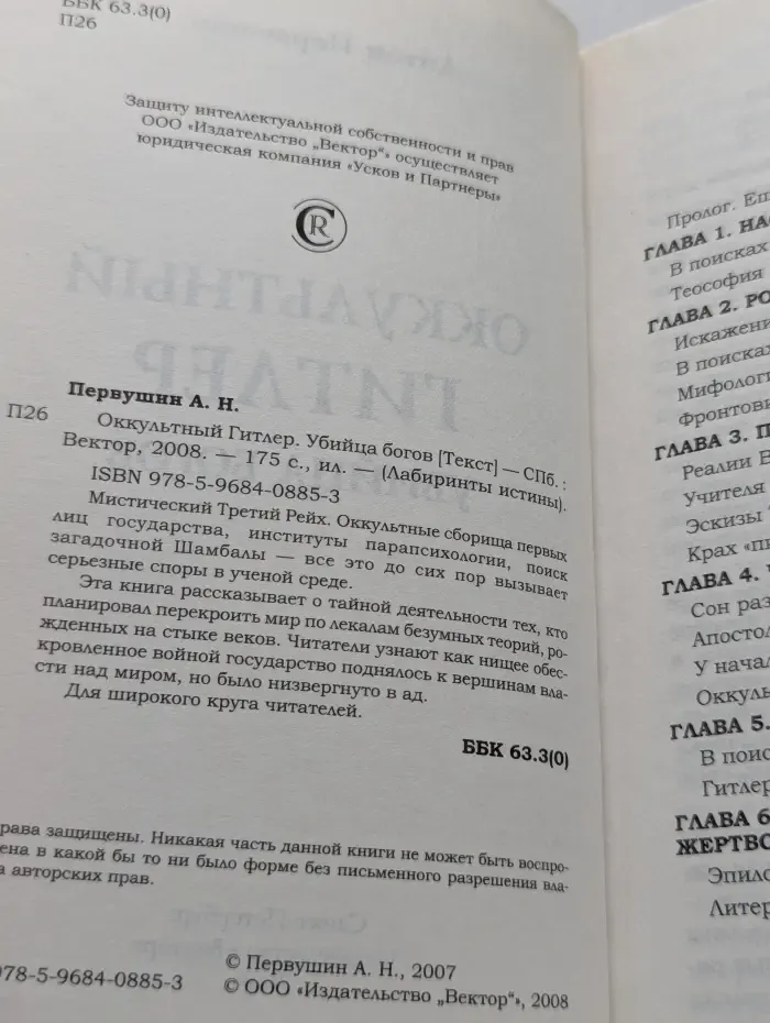 Лабиринты истины. Оккультный Г**лер. Убийца богов
