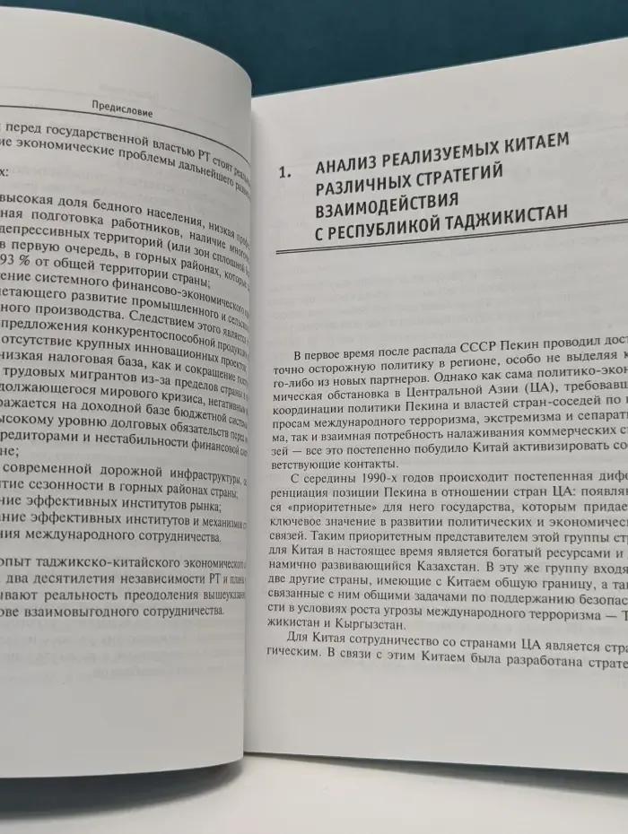 Таджикистан и Китай. Опыт и возможности соразвития