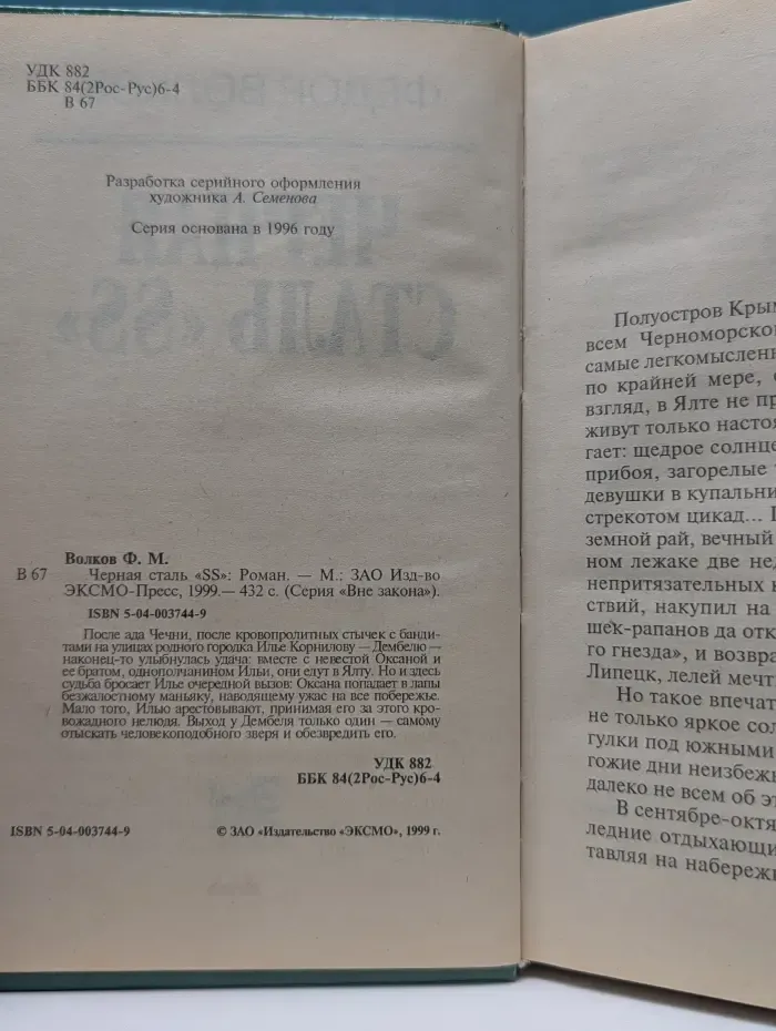 Вне закона. Дембель. Черная сталь «SS»