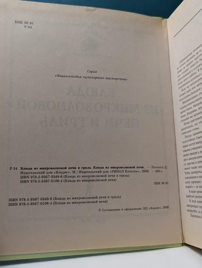 Энциклопедия кулинарного мастерства. Блюда из микроволновой печи и гриль