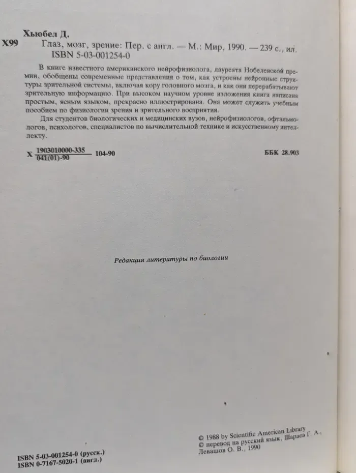 Глаз, мозг, зрение