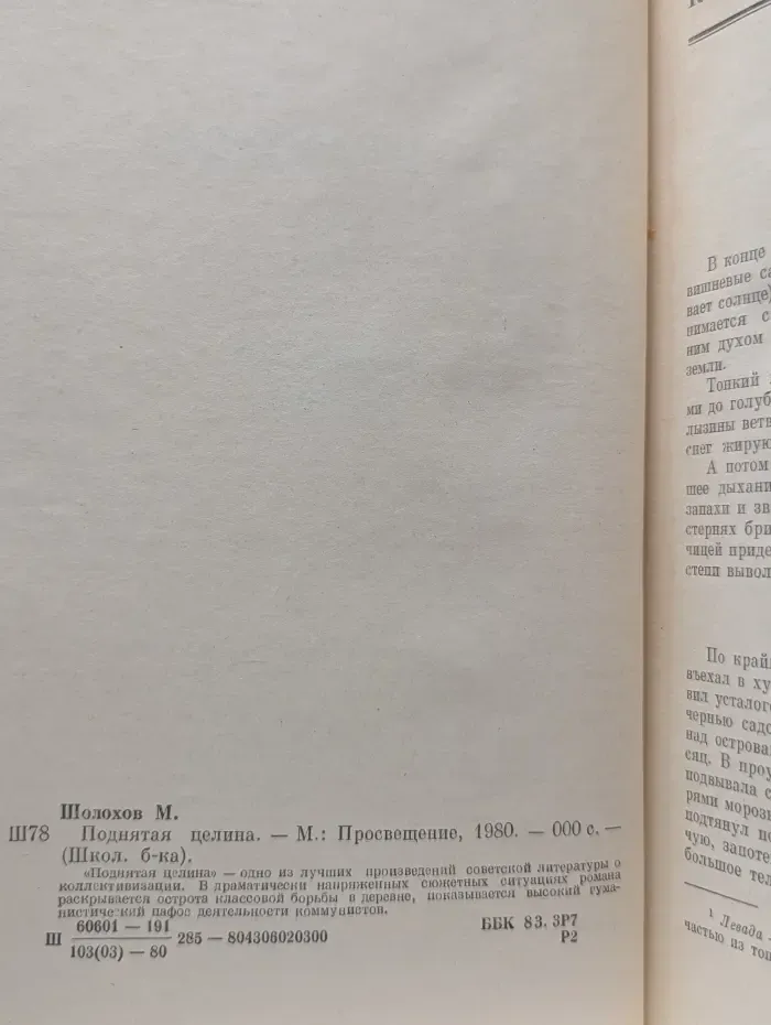 Школьная библиотека. Поднятая целина