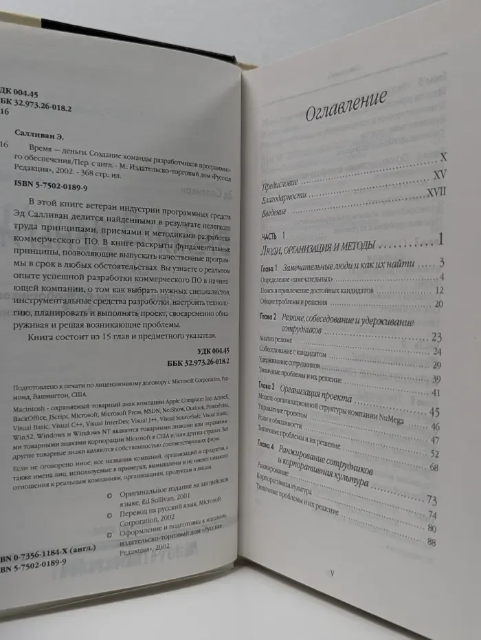 Время-деньги. Создание команды разработчиков программного обеспечения