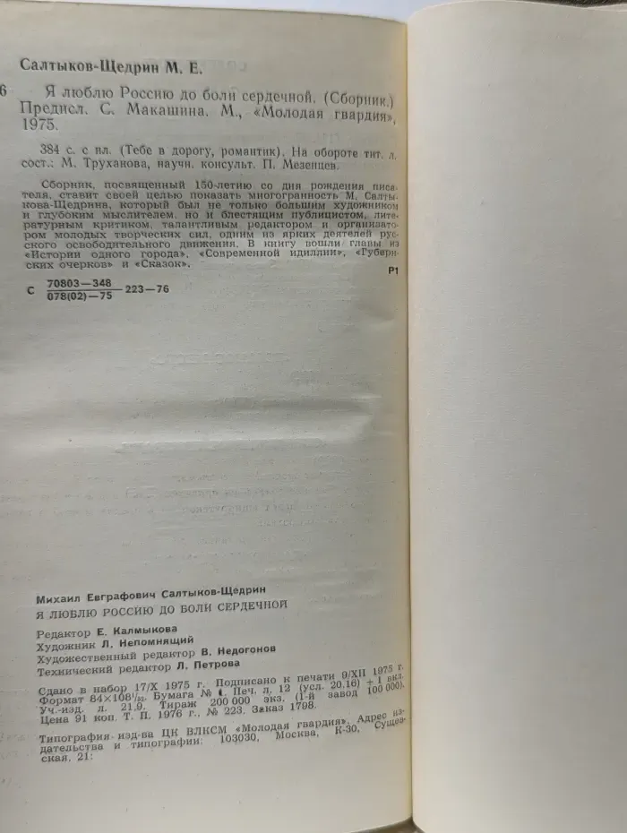 Тебе в дорогу, романтик. Я люблю Россию до боли сердечной