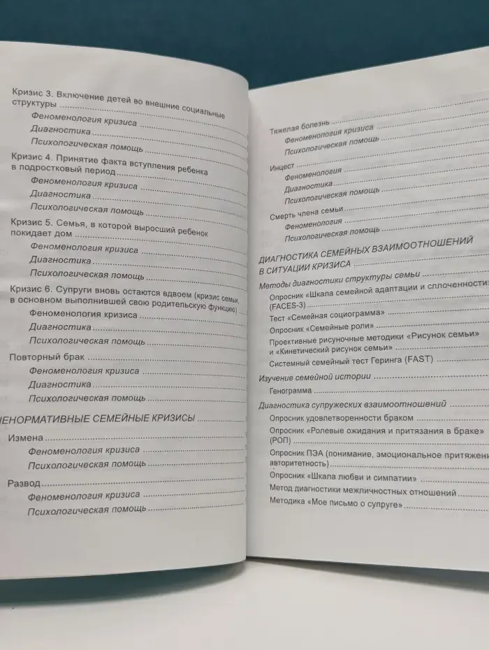 Монографии по психологии семьи. Семейные кризисы: феноменология, диагностика, психологическая помощь