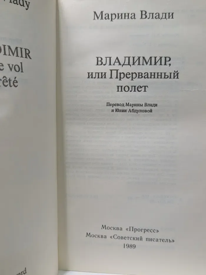 Владимир, или Прерванный полет