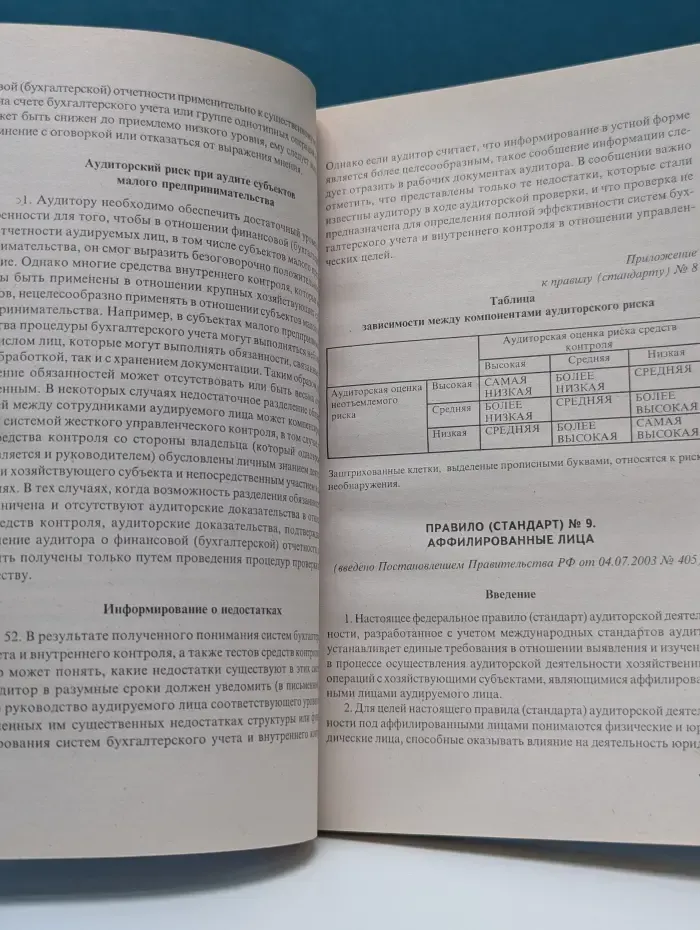 Закон и общество. Федеральные правила, стандарты аудиторской деятельности