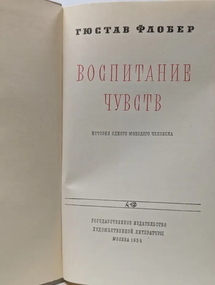 Воспитание чувств. История одного молодого человека