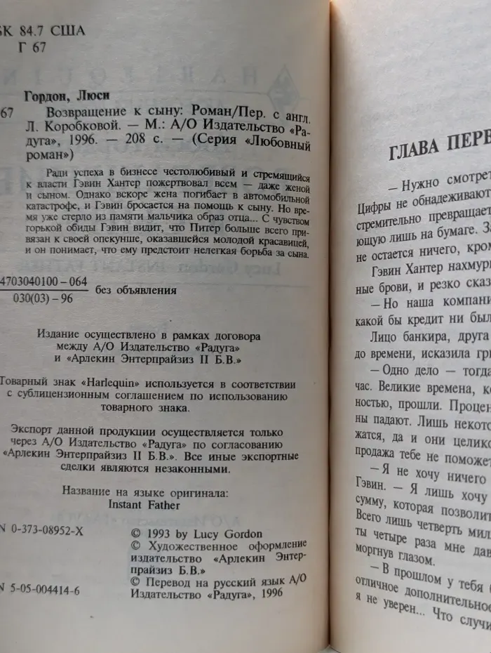 Любовный роман. Возвращение к сыну