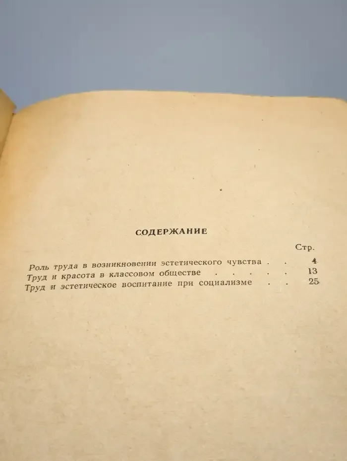 Труд и эстетическое воспитание