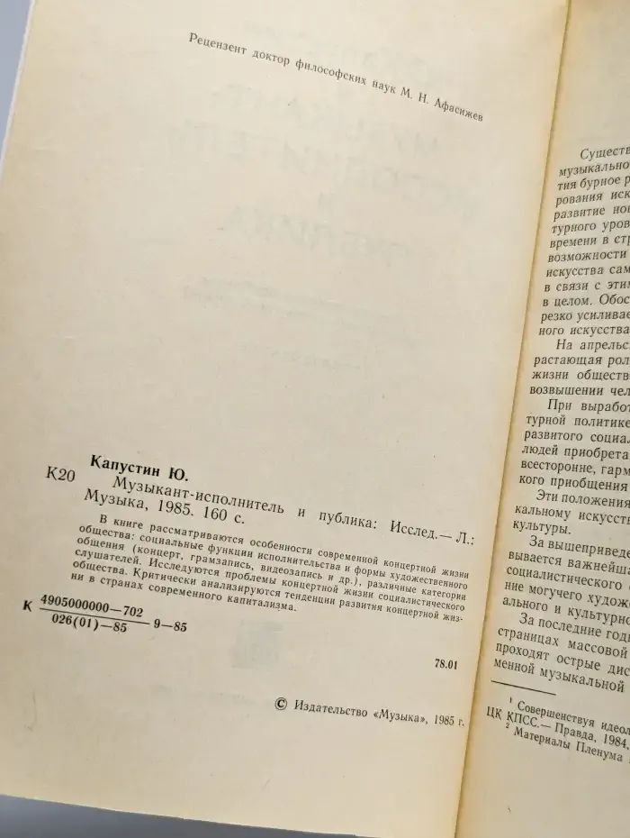 Музыкант-исполнитель и публика