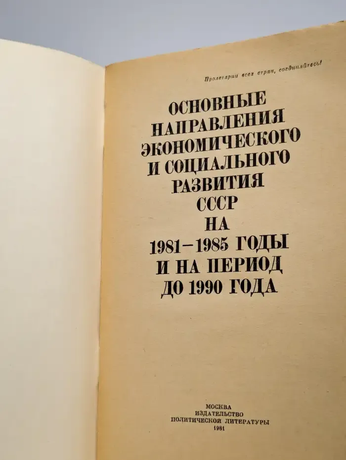 Основные направления экономического и социального развития
