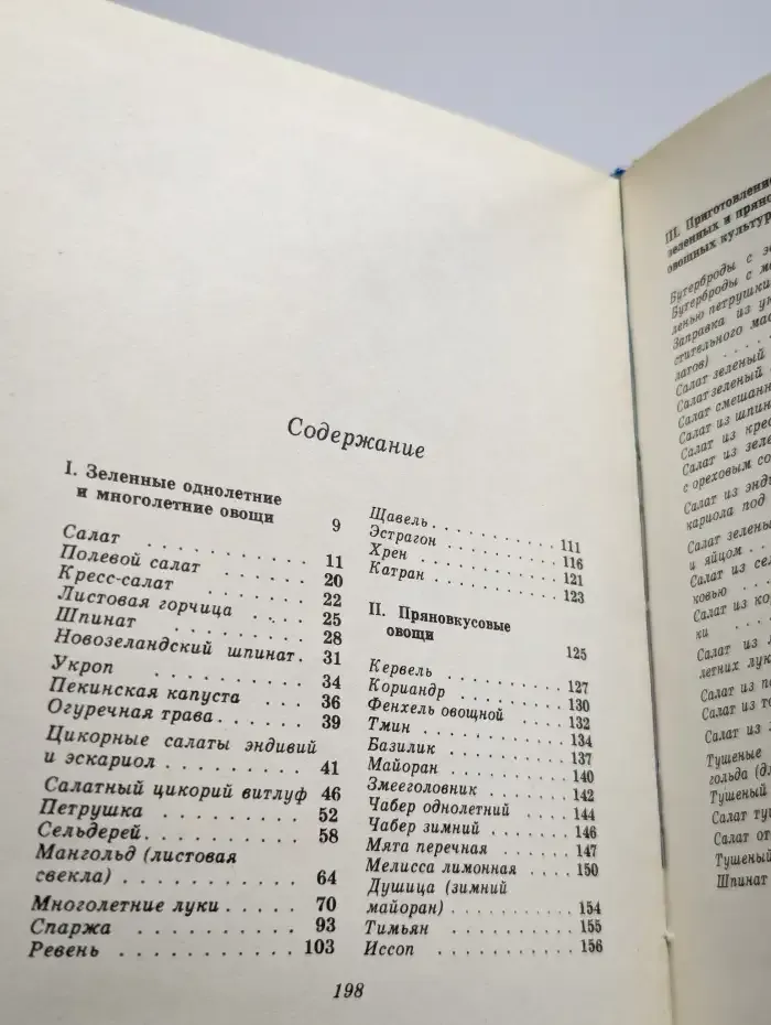 Зеленые и пряные овощные культуры