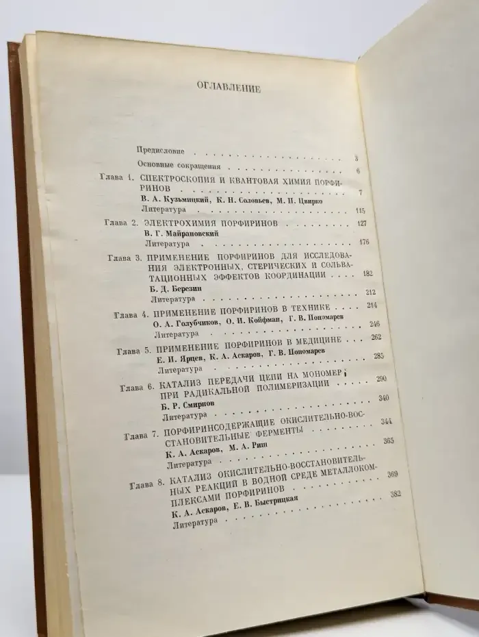 Порфирины: спектроскопия, электрохимия, применение