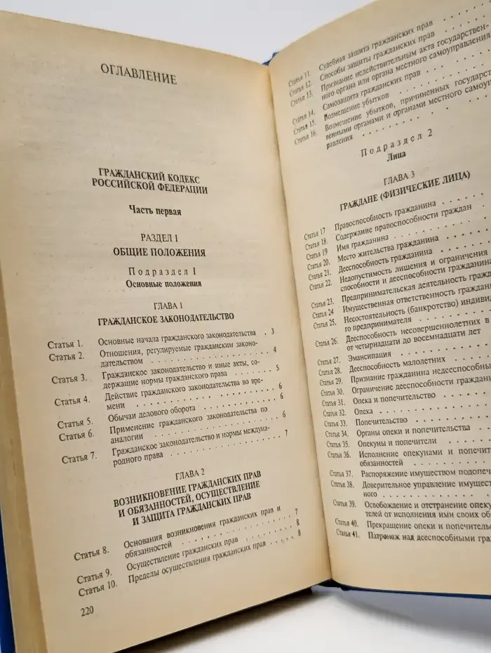 Гражданский кодекс Российской Федерации. Часть 1