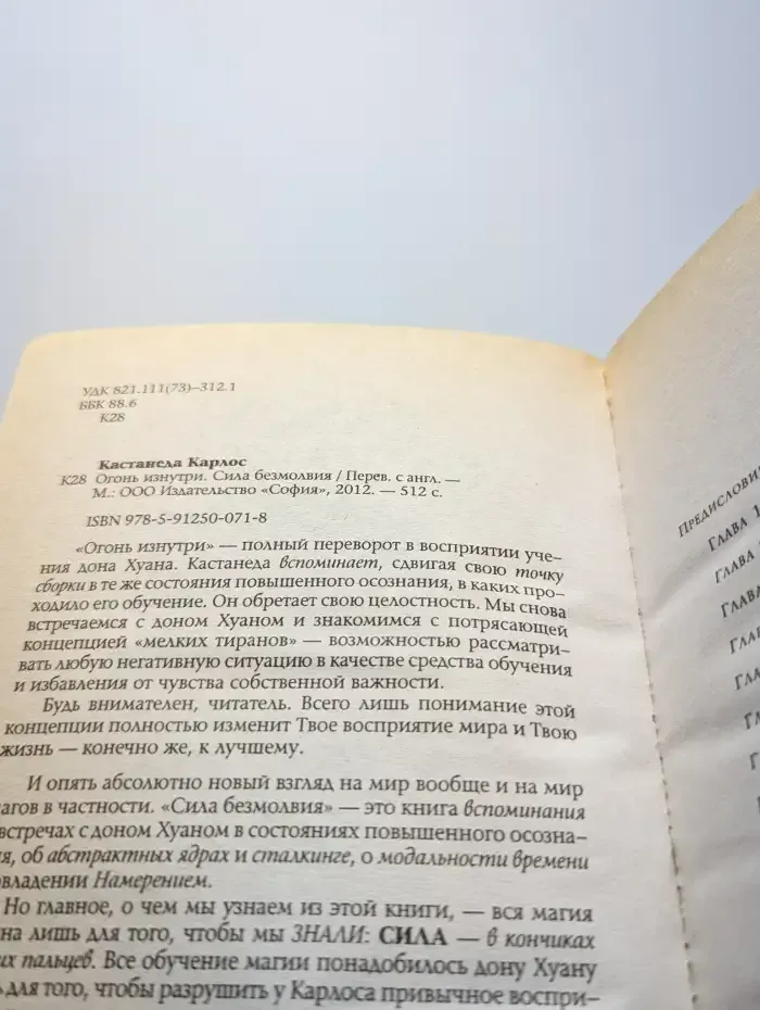 Огонь изнутри. Сила безмолвия