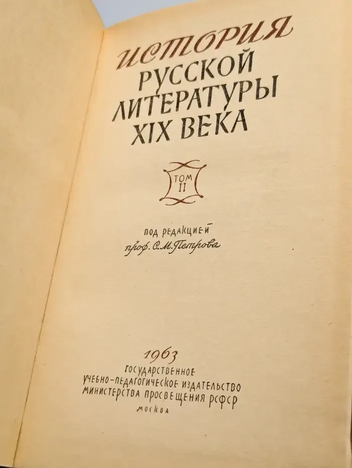 История русской литературы XIX века. В 2 томах. Том 2