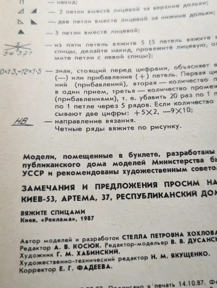 Вяжите спицами