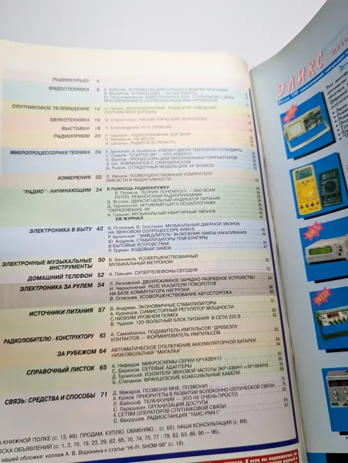 Журнал Радио №6, 1998