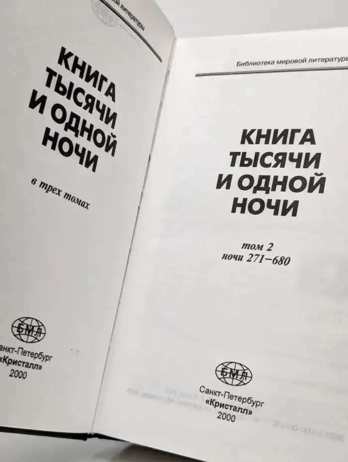 Книга тысячи и одной ночи. В 3 томах. Ночи 271–680. Том 2