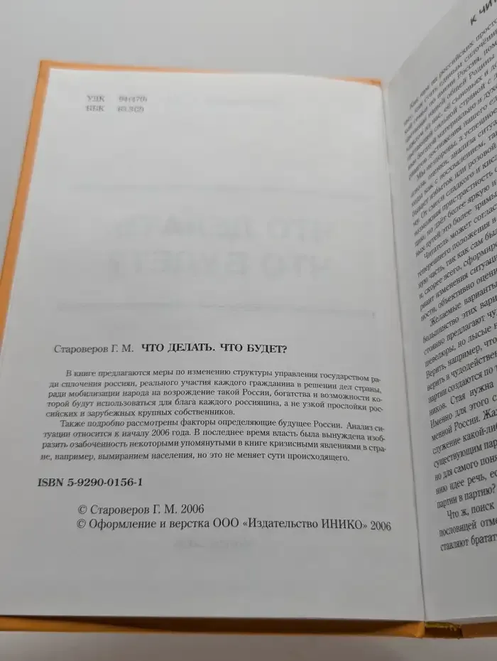 Что делать. Что будет?