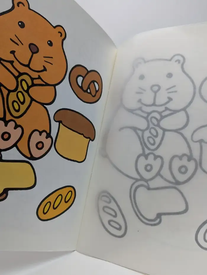 Coloring book with tracing paper 2