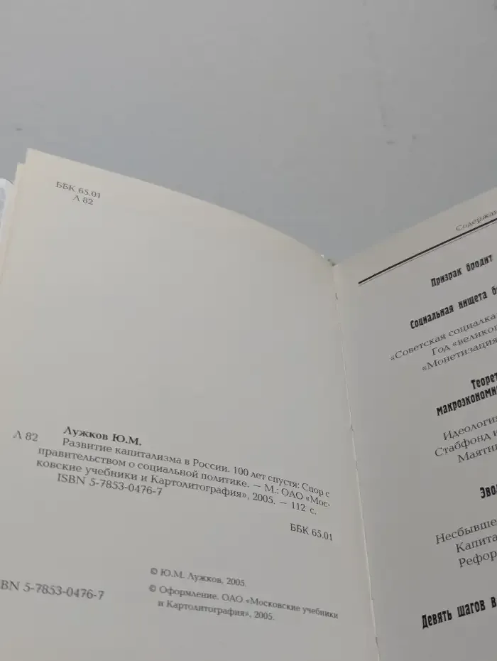 Развитие капитализма в России. 100 лет спустя