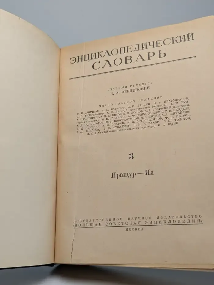 Энциклопедический словарь. Том 3. Пращур-Яя