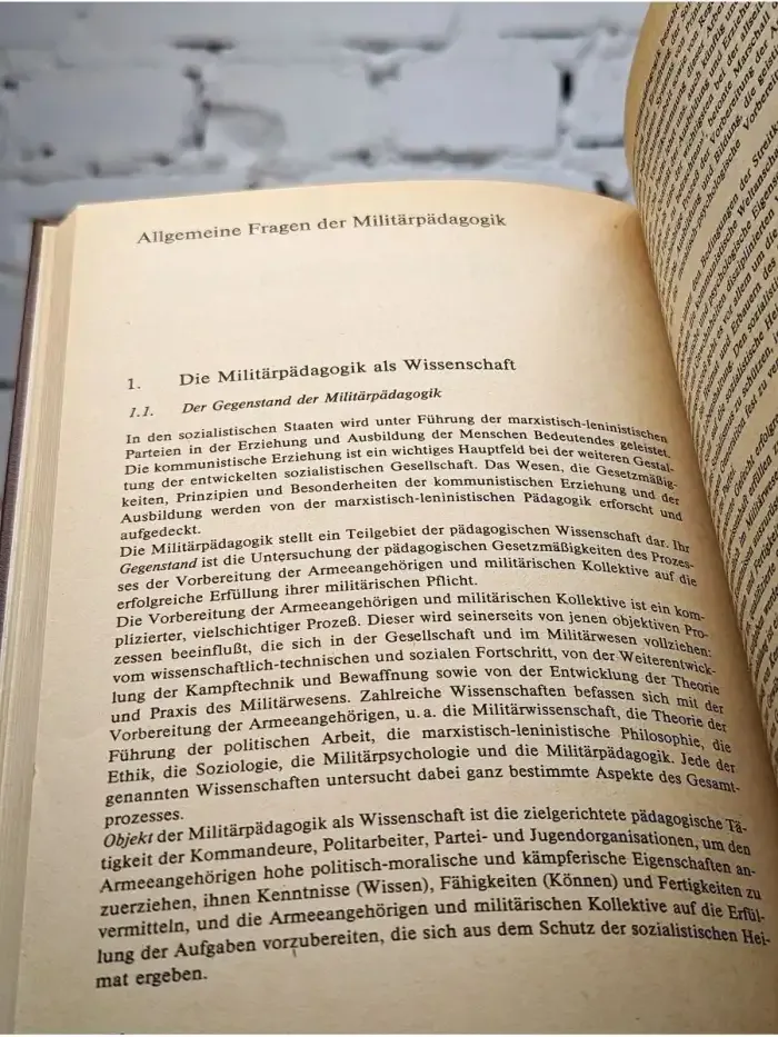 Grundlagen der Militar-Psychologie und Militar-Padagogik