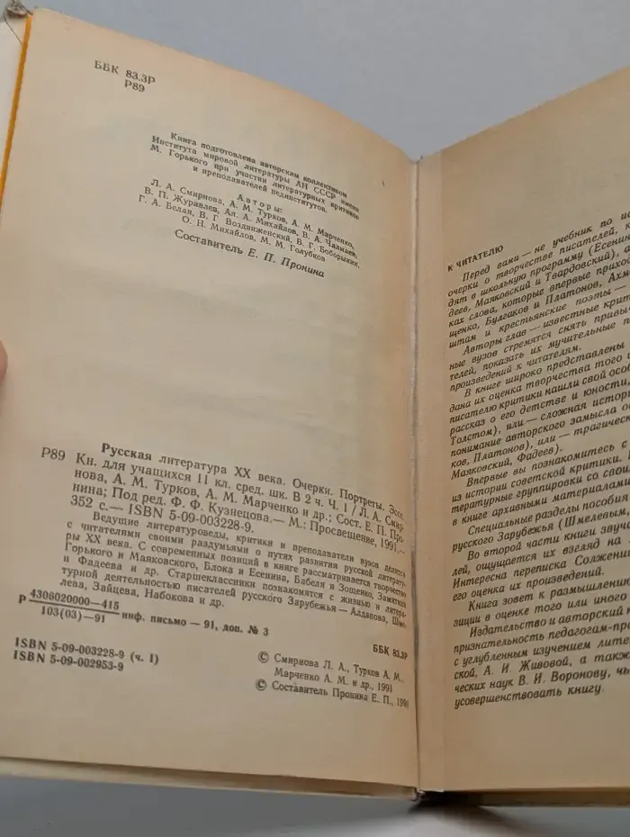 Русская литература XX века. В 2 частях. Часть 1