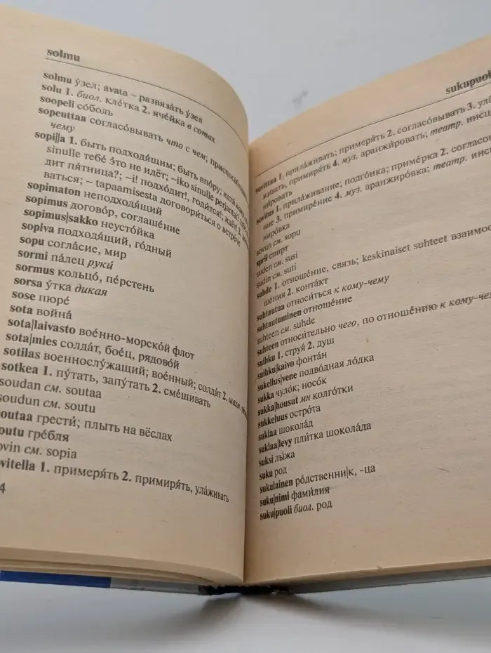 Финско-русский русско-финский словарь