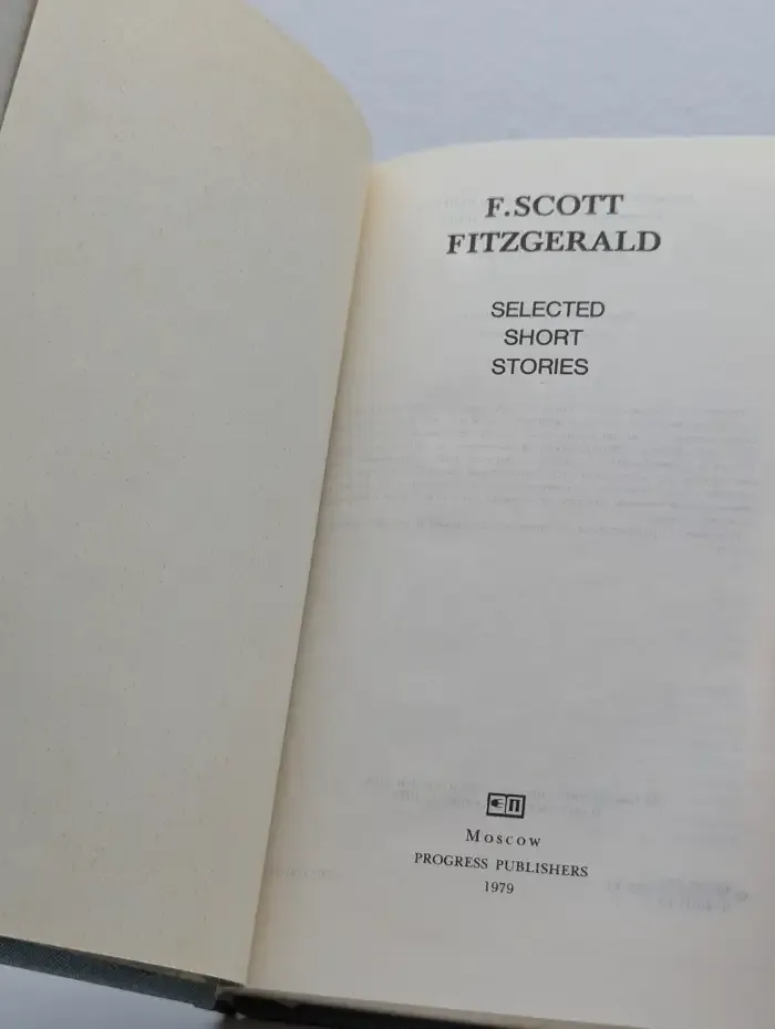 F. Scott Fitzgerald. Selected Short Stories