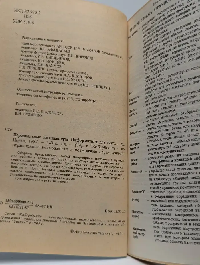 Персональные компьютеры. Информатика для всех