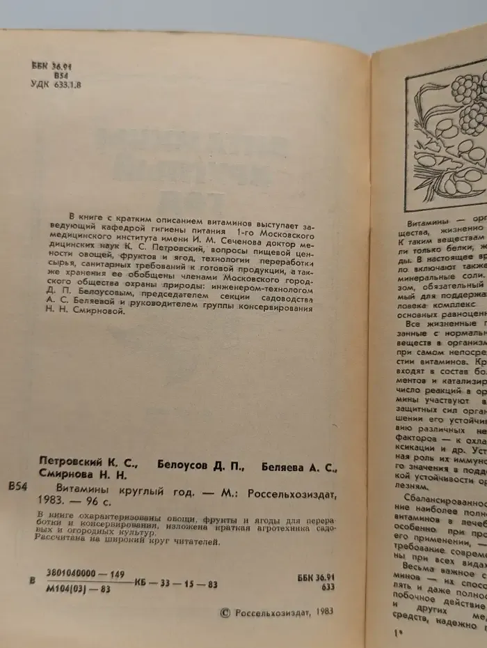 Витамины круглый год