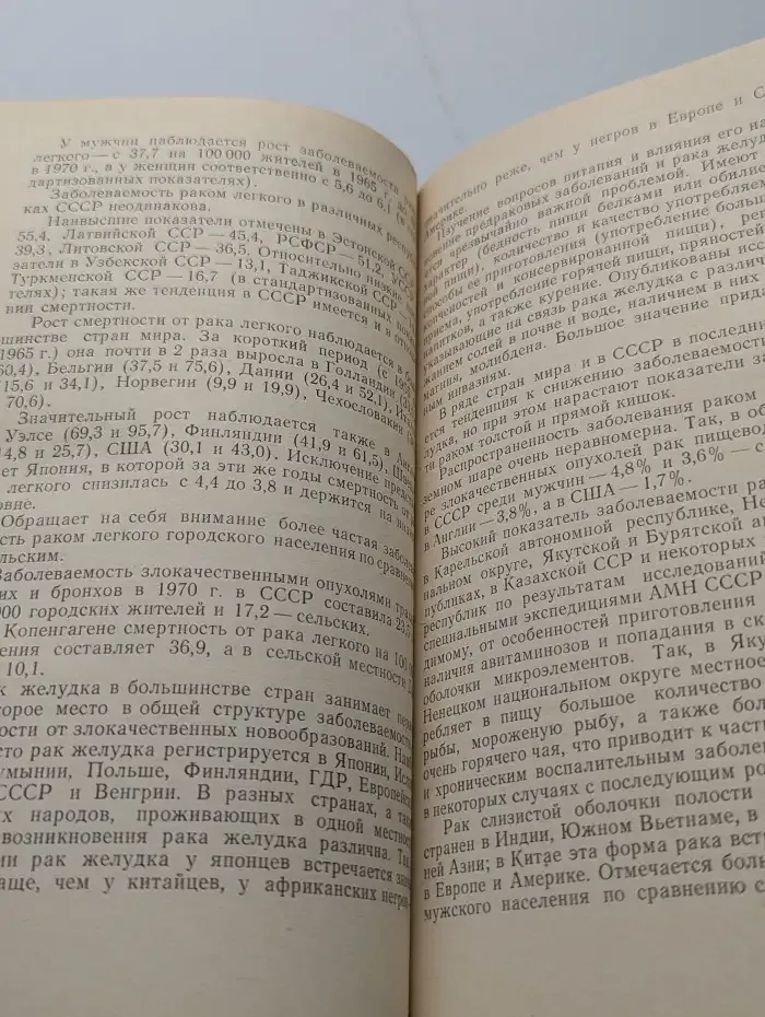 Организация онкологической службы в СССР. Злокачественные новообразования