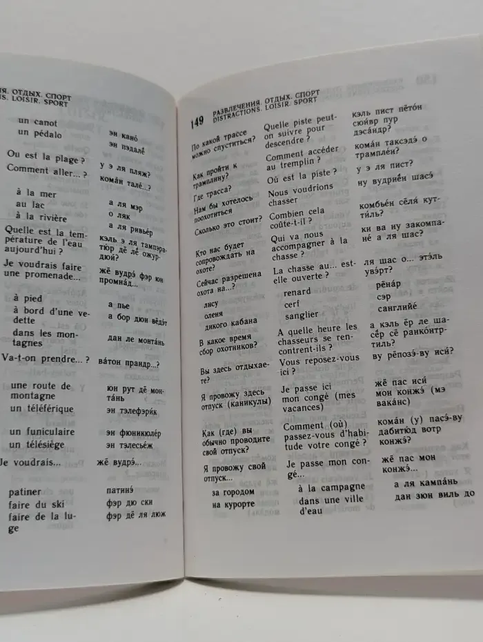 Русско-французский разговорник