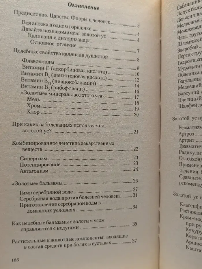 Целебные бальзамы золотого уса