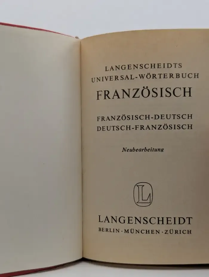 Französisch. Französisch-Deutsch. Deutsch-Französisch
