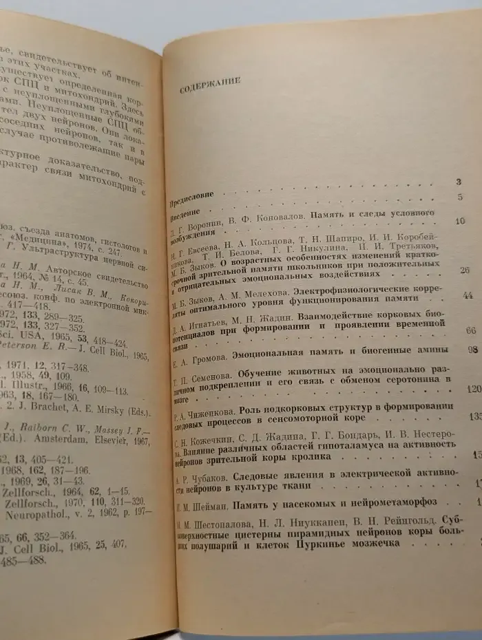 Структурно-функциональные основы механизмов памяти