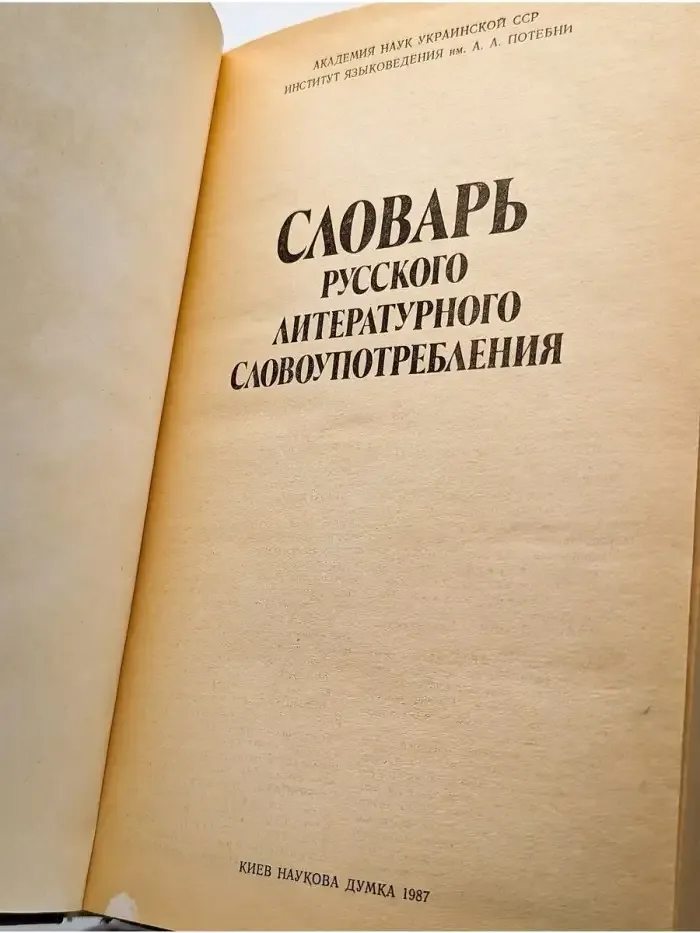 Словарь русского литературного словоупотребления