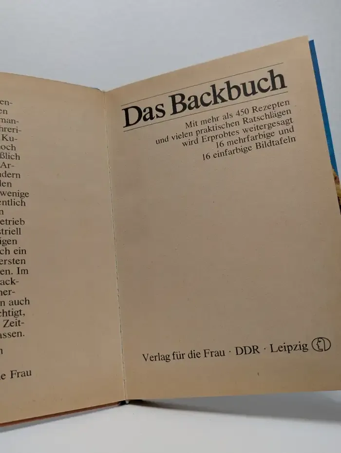 Das Backbuch. Домашняя выпечка