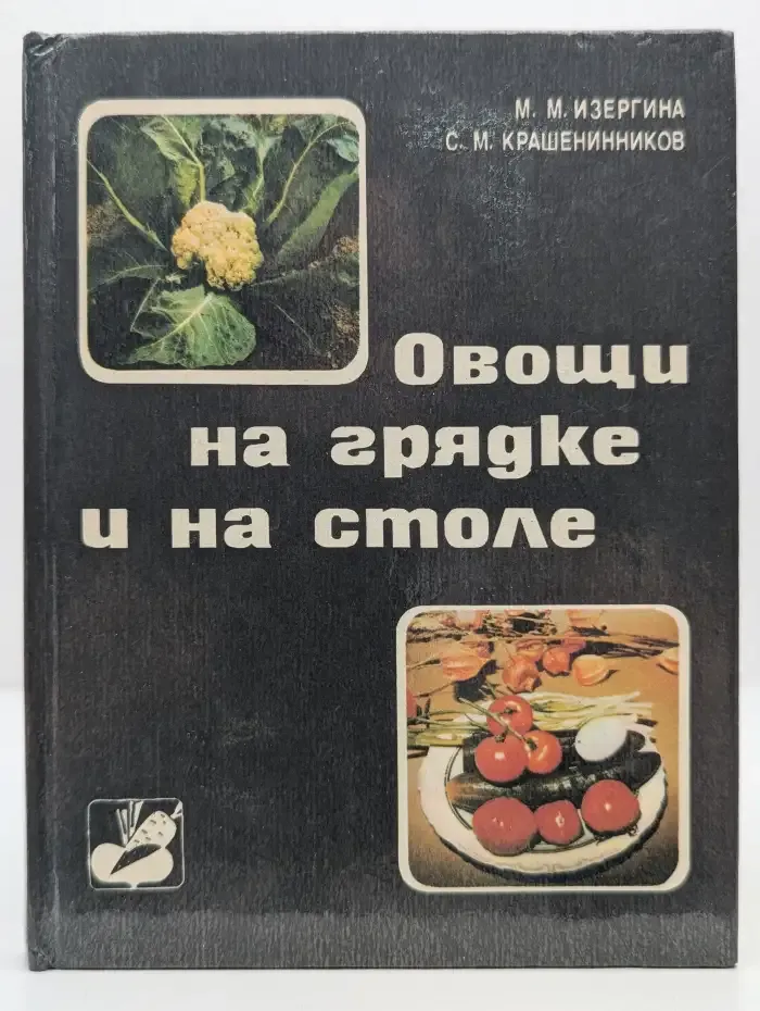 Овощи на грядке и на столе