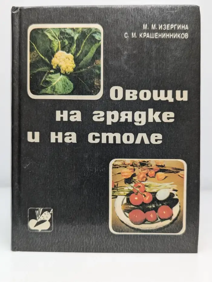 Овощи на грядке и на столе