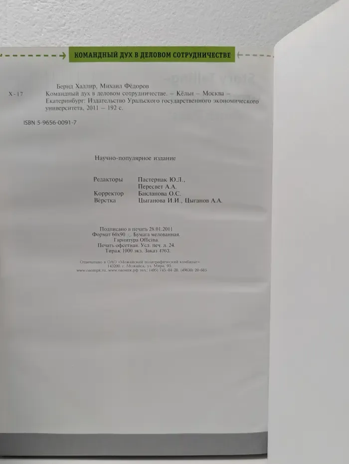 Командный дух в деловом сотрудничестве