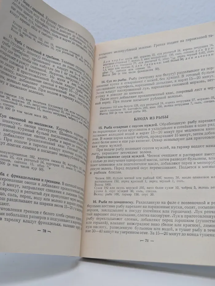 Советская национальная и зарубежная кухня