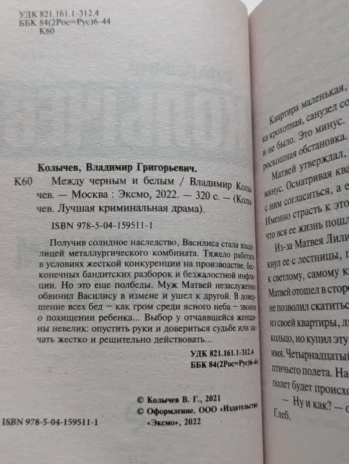 Колычев. Лучшая криминальная драма. Между черным и белым