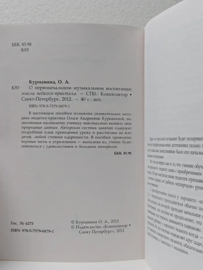 О первоначальном музыкальном воспитании: мысли педагога-практика